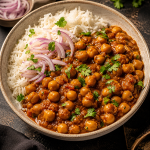 Amritsari Chole Rice Bowl