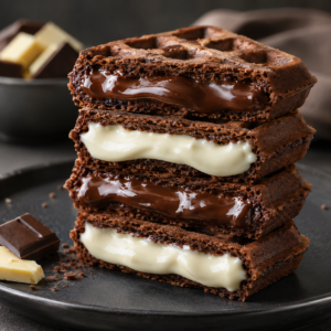 Black & White Chocolate Pocket Waffle