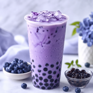 Blueberry Boba Tea