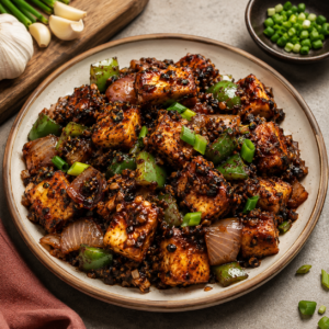 Burnt Garlic Paneer Dry