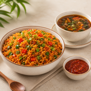 Veg Triple Schezwan Rice