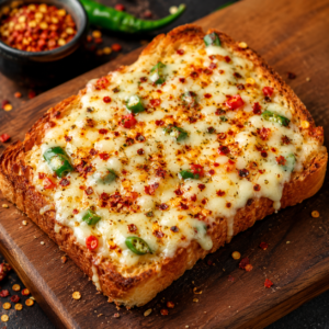 Cheese Chilli Open Toast