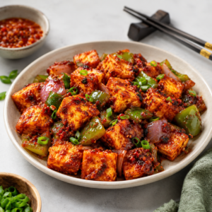 Chilli Paneer Schezwan Dry