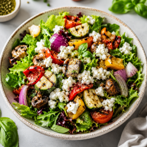 Cottage Cheese & Grilled Veggies Salad