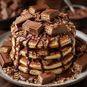 Crunchy Kitkat Pancake