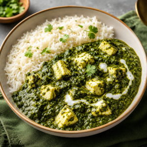 Palak Paneer Rice Bowl