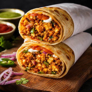 Paneer Bhurji Roll