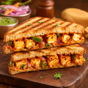 Paneer Tikka Grilled Sandwich