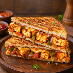 Peri Peri Paneer Grilled Sandwich