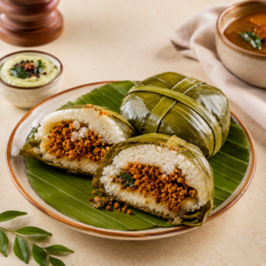 Podi Masala Stuffed Leaf Idli (2 Pc)