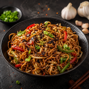 Veg Burnt Garlic Noodles
