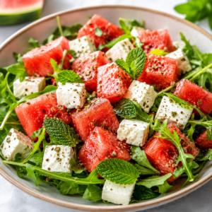 Watermelon Feta Cheese Salad