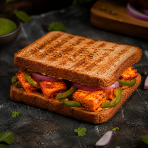 Brown Bread Paneer Tikka Sandwich