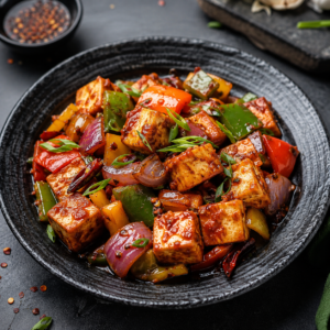 Chilli Paneer Schewan Dry