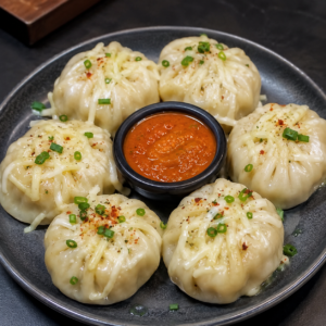 Steam Cheese Chilly Momos