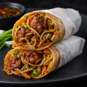 Veg Manchurian Noodles Rolls