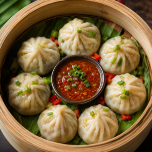 Steam Panner Chilly Momos